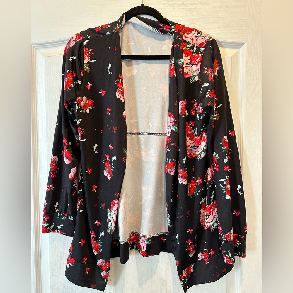 Cardigan flowered